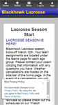 Mobile Screenshot of blackhawklacrosse.com